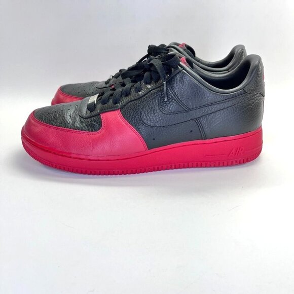 Nike Air Force 1 Low Black Size 11 Black & Red 318274-001 2007 - Picture 1 of 16